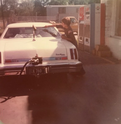 Tarwater family at the store, 1980